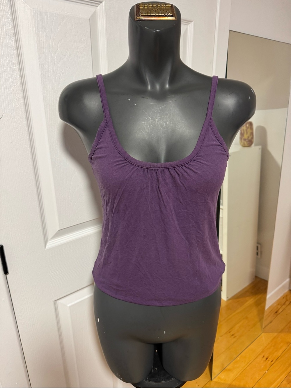 Women's Purple Scoop Neck Tank Top